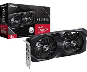 ASRock ASRock Challenger 90-GA41ZZ-00UANF grafička kartica AMD Radeon RX 7600 8 GB GDDR6