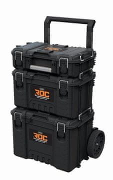 KTR KETER ROC PRO GEAR 2.0 set od 3 kutije za alat, crna
