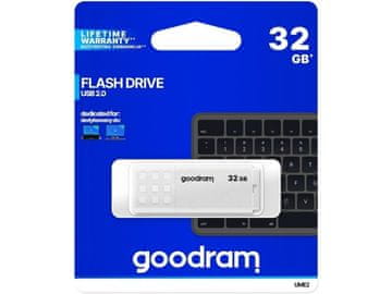 Goodram UME2 USB 2.0 flash disk, 32 GB, bijela