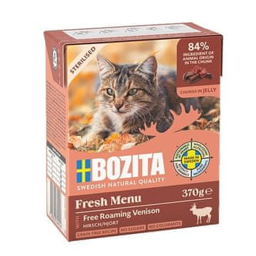Bozita BOZITA Fresh Menu Sterilised Odrezak od divljači - mokra hrana za mačke - 370g