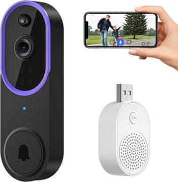 LifeSmart Pametno 1080p video zvono za vrata s AI detekcijom i dvosmjernim zvukom