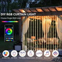 LifeSmart  DIY pametne zavjese s 400 LED traka svjetala s upravljanjem putem aplikacije za dekoraciju