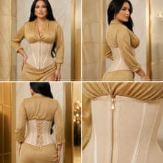 VIVVA® Steznik za oblikovanje struka s kompresijom, neopren, dvostruko kopčanje, potpora leđima, veličine S–XL | LUXSHAPE XL