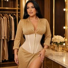 VIVVA® Steznik za oblikovanje struka s kompresijom, neopren, dvostruko kopčanje, potpora leđima, veličine S–XL | LUXSHAPE XL