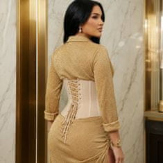 VIVVA® Steznik za oblikovanje struka s kompresijom, neopren, dvostruko kopčanje, potpora leđima, veličine S–XL | LUXSHAPE XL