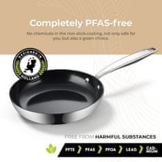 BE Living Tava Essential Black 28 cm troslojni nehrđajući čelik
