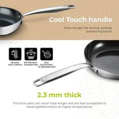 BE Living Tava Essential Black 28 cm troslojni nehrđajući čelik