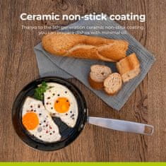 BE Living Tava Essential Black 28 cm troslojni nehrđajući čelik