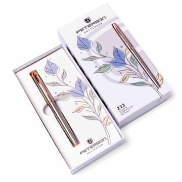 Olovka u kutiji PTN 222-GB-8617 Srebrna-crvena zlatna