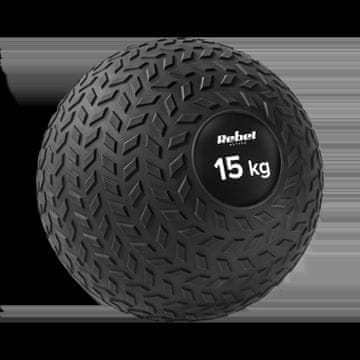 Mala medicinska lopta za rehabilitacijske vježbe Slam Ball 23cm 15kg, REBEL ACTIVE