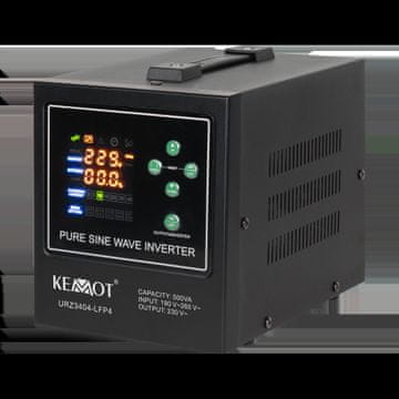 Kemot Pretvarač napajanja za slučaj nužde PROsinus-500-LFP4 12V 230V 500VA/300W