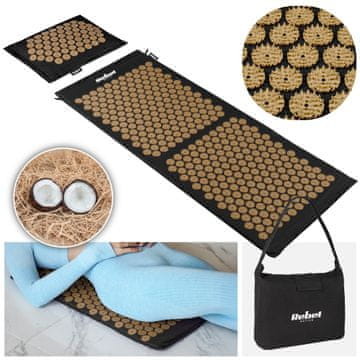 Rebel Mata zdravotna eco za akupresuru s bodljama set s jastukom Rebel 110x42cm