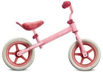 Dječji tricikl za guranje 12 cola za 2-3 godine, lagan 2,5 kg, Molto STRADA Pink candy