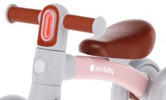 Rowerek biegowy 4 koła biegówka jeździk za djecu lagan 2,3 kg led zoomi ružičasti