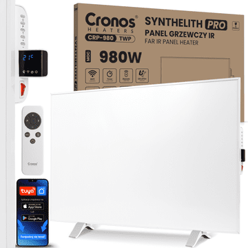 Infracrveni grijaći panel cronos synthelith pro crp-980twp, bijela