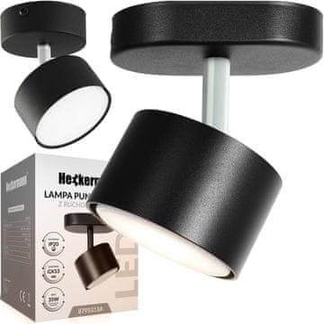 Led svjetiljka s točkastim svjetlom Heckermann 8795313A crna, 1 glava