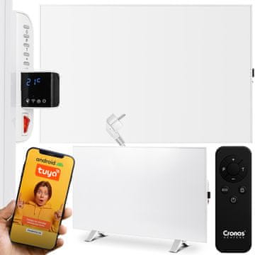 Komplet panela grijaćeg IR CRONOS Synthelith PRO CRP-980TWP bijela i noge