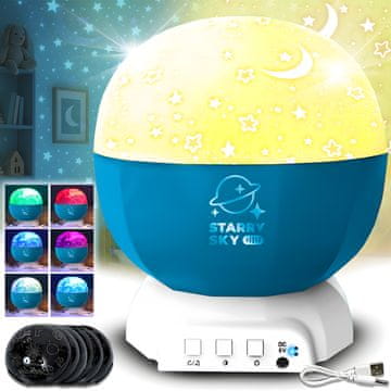 Heckermann 168K-W led projektor zvijezda, plavi