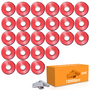 Set 25x crvena tačka klamerice i klamerice za klamericu Heckermann HM-8105
