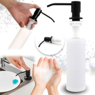 Kuhinjski dozator za tekućinu heckermann 500 ml crni