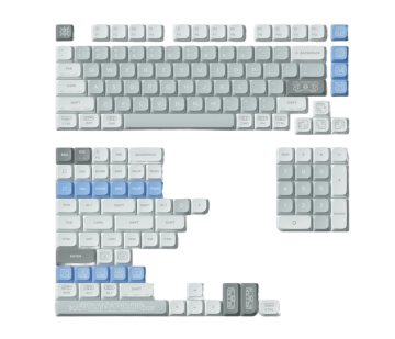NuPhy NuPhy - Maya Imprint nSA Dye-sub PBT tipke, sve u jednom