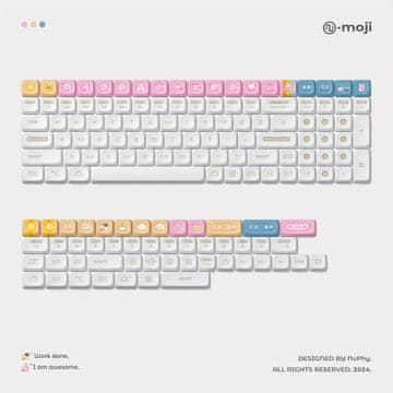 NuPhy NuPhy - Numoji nSA Profile Dye-sub PBT tipke - niskoprofilne kapice za tipkovnicu tamna / All in One