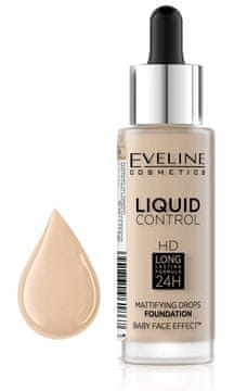 Eveline Eveline Liquid HD Drops matirajuća podloga za lice - 15 VANILLA 30ml