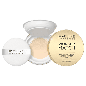 Eveline Eveline Wonder Match puder za učvršćivanje s ametistnim prahom 6g