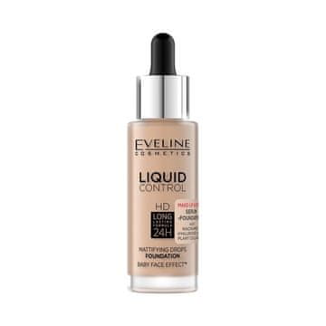 Eveline Liquid HD Drops matirajući puder za lice - 035 NATURAL BEIGE 30ml