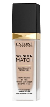 Eveline Wonder Match luksuzni tekući puder za lice - 12 LIGHT NATURAL 30 ml