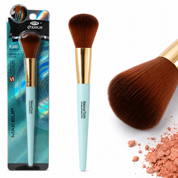 Kist za šminkanje za rumenilo, bronzer, puder u prahu, mineralnu podlogu, plava boja