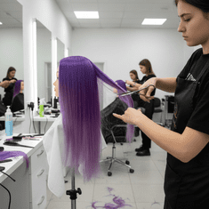 Blu Iza termalna glava za vježbanje frizerskih tretmana 70 cm + stalak