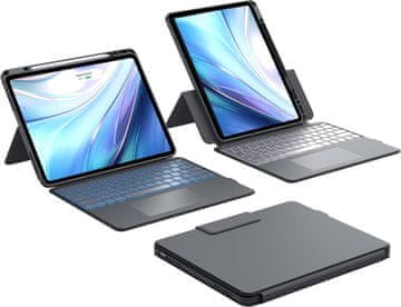 Futrola za iPad Air 13” / Pro 12.9” s tipkovnicom DD1209-GY-DE-B siva