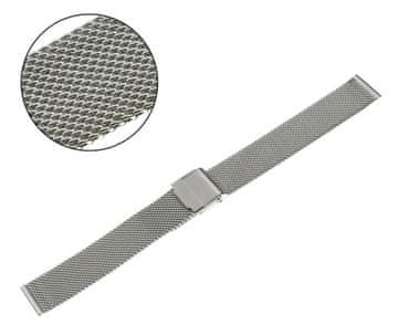 Pacific MREŽASTA NARUKVICA 14MM PVD SREBRNA, TKANJE 0.6MM