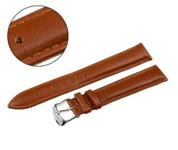 Pacific REMEN 20MM XL W70L GLATKI svijetlosmeđi remen, smeđi šavovi