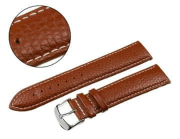 Pacific REMEN 14 MM XL W71L POLJOT smeđi remen, bijeli šavovi
