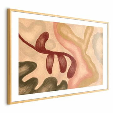Artgeist Poster - Šareni oblici - istrošene figure boje vapna