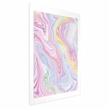 Artgeist Poster - Šareni san - apstraktni oblici u pastelnim bojama