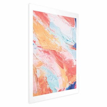 Artgeist Poster - Šarena harmonija - dinamični prijelazi boja u pastelnim tonovima