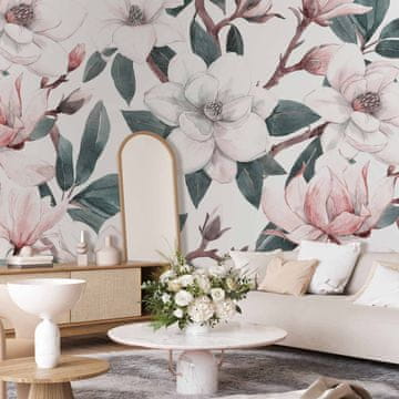 Artgeist Foto tapeta - Akvarel magnolije - druga varijanta