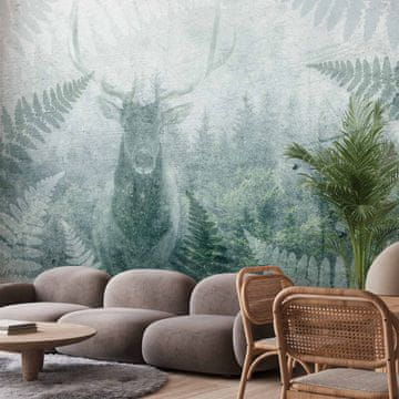 Artgeist Foto tapeta - Jelen u paprati - treća varijanta