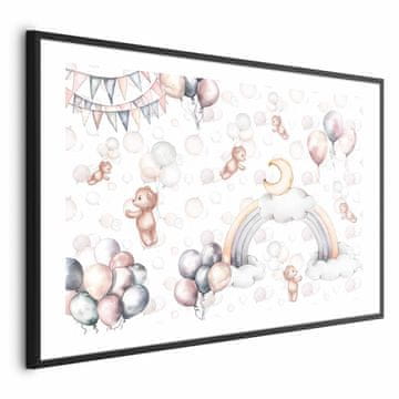 Artgeist Poster - Medvjedići na nebu
