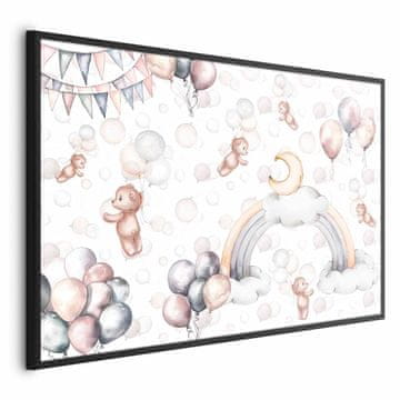 Artgeist Poster - Medvjedići na nebu