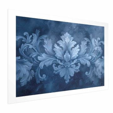 Artgeist Poster - Plavi ukras u hladnim nijansama