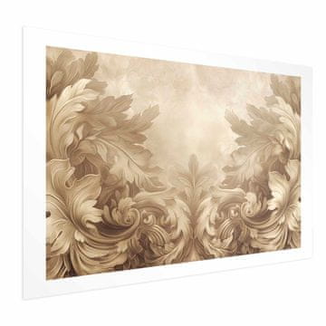 Artgeist Poster - Rezbareni ukrasi u sepia tonovima
