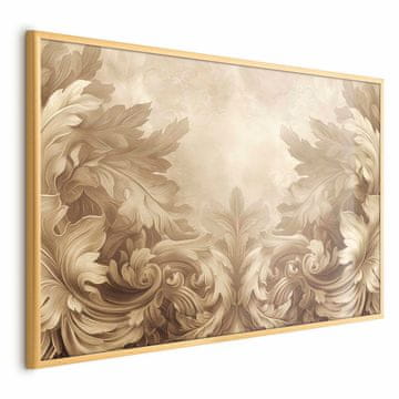 Artgeist Poster - Rezbareni ukrasi u sepia tonovima
