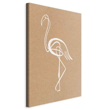 Artgeist Slika - Bijeli flamingo (1-dijelni) vertikalni