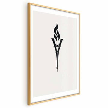 Artgeist Poster - Svijeća u obliku Eiffelovog tornja