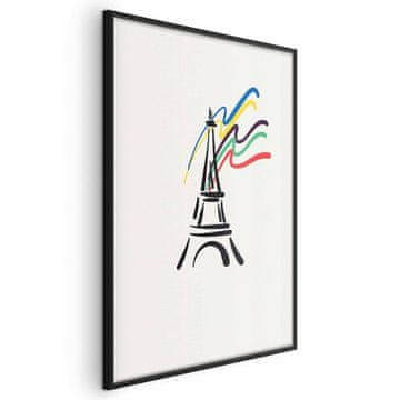 Artgeist Poster - Eiffelov toranj i boje
