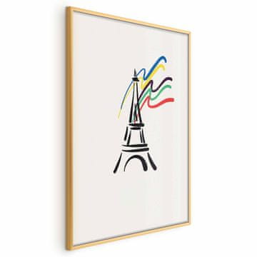Artgeist Poster - Eiffelov toranj i boje